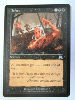 MTG Infest Onslaught Uncommon Light Play!! - Image 1