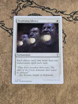 Deafening Silence (White Border) 0009 Mystery Booster 2 Non-Foil NM - Image 1