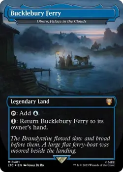 Bucklebury Ferry - Oboro, Palace in the Clouds (Surge Foil) -Foil Light Play MTG - Image 1