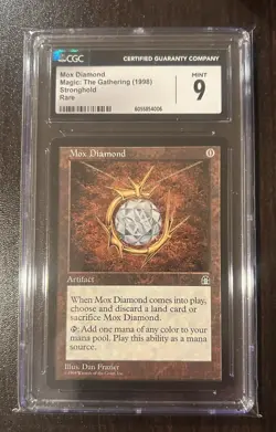 Mox Diamond Magic The Gathering 1998 Stronghold Rare CGC 9 MTG Artifact - Image 1