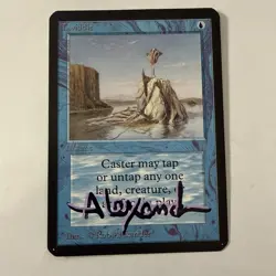 MTG: Twiddle - Alpha Edition - Shadow Signed By Rob Alexander - NM - Rare - Image 1