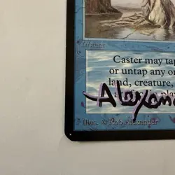 MTG: Twiddle - Alpha Edition - Shadow Signed By Rob Alexander - NM - Rare - Image 4