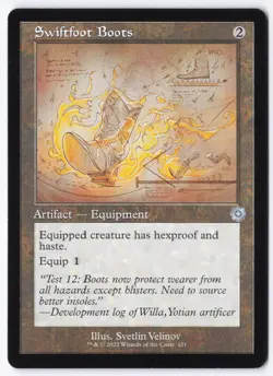 Swiftfoot Boots (Schematic) U The Brothers' War: Retro Frame Artifacts 121 NM - Image 1