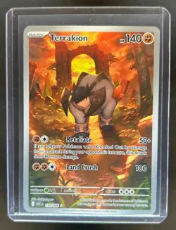 2025 Pokemon SV White Flare - WHT EN Terrakion Illustration Rare #135/086 - Image 1