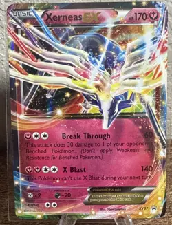 Pokemon TCG Xerneas-Ex Holo Promo Card XY XY07 - Image 1