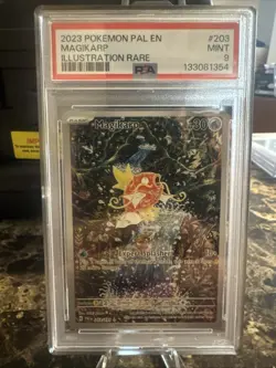 2023 POKEMON PAL EN-PALDEA EVOLVED ILLUSTRATION RARE #203 MAGIKARP PSA 9 - Image 1