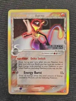 Pokemon Mewtwo 12/113 EX Delta Species Stamped Holo Near Mint - Image 1
