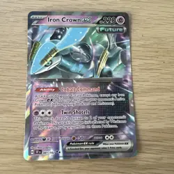 Pokemon TCG Iron Crown EX 081/162 Sv05: Temporal Forces Holo Card - Image 1