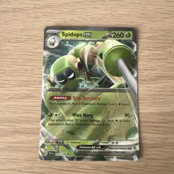 Pokemon TCG Scarlet & Violet Base Set - Spidops Ex 019/198 Holo English Mint/NM - Image 1