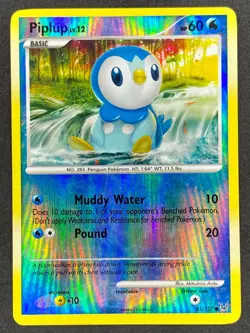 Pokemon Piplup Reverse Holo 85/127 PL Platinum LP - Image 1