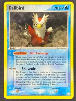 Pokemon Delibird 21/109 TRR EX Team Rocket Returns LP/NM - Image 1