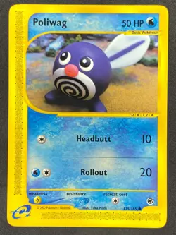 Pokemon Poliwag 125/165 EX Expedition NM - Image 1