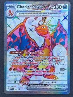 Pokemon Charizard ex SVP056 SV Black Star Promo LP - Image 1