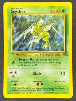 Pokemon Scyther 26/64 JU Jungle Unlimited LP/NM - Image 1