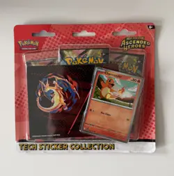 Pokemon Ascended Heroes Tech Sticker Pack - Charmander - New & Sealed - Image 1