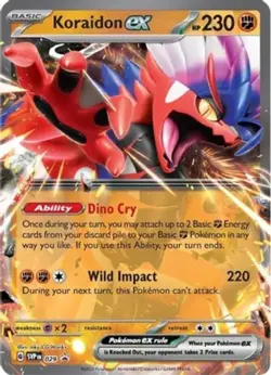 MP Pokemon Koraidon ex - SVP029 - SVP Black Star Promos Moderately Played - Image 1