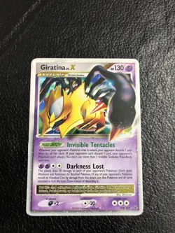 B6 2009 Pokemon Platinum Giratina LV.X Holo Rare #124/127 HP - Image 1