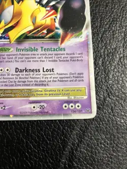 B6 2009 Pokemon Platinum Giratina LV.X Holo Rare #124/127 HP - Image 4