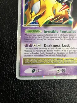 B6 2009 Pokemon Platinum Giratina LV.X Holo Rare #124/127 HP - Image 5