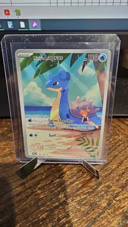 Pokemon TCG Misty's Lapras Destined Rivals 194/182 Illustration Rare NM - Image 1
