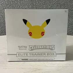 Pokemon Celebrations Elite Trainer Box ETB 25th Anniversary New Factory Sealed - Image 1
