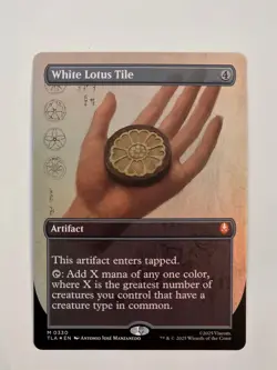 White Lotus Tile M0330 Foil (Borderless) Avatar Magic the Gathering NM - Image 1