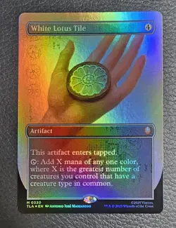 White Lotus Tile (Borderless) Avatar: The Last Airbender Foil MTG NM Magic Card - Image 1