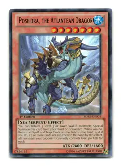 Poseidra, the Atlantean Dragon - SDRE-EN001 1st Edition Ultra Rare - YuGiOh-LP - Image 1