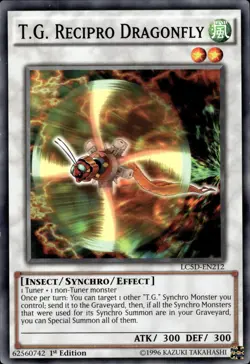 T.G. Recipro Dragonfly - 1st Edition LC5D-EN212 - NM - YuGiOh - Image 1