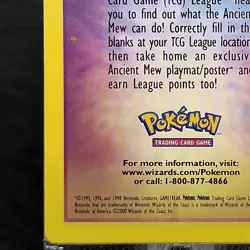 Ancient Mew Sealed Pokemon Promo Card WOTC Holo Foil Movie 2000 TCG Vintage - Image 2