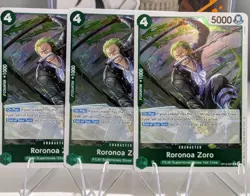 3x OP13-037 Roronoa Zoro R Playset One Piece TCG Carrying On His Will English NM - Image 1