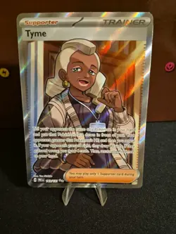Pokemon TCG Tyme Full Art Ultra Rare Card Prismatic Evolutions 143/131 - Image 1