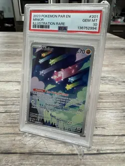 2023 POKEMON PAR EN-PARADOX RIFT ILLUSTRATION RARE #201 MINIOR PSA 10 - Image 2