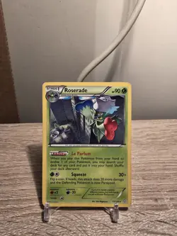 Pokemon Tcg Dragons Exalted Roserade #15/124 Heavy Play - Image 1