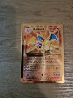 Pokemon Charizard 4/102 Celebrations Metal Card 25th Anniversary Gold Edition - Image 1