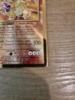 Pokemon Charizard 4/102 Celebrations Metal Card 25th Anniversary Gold Edition - Image 2