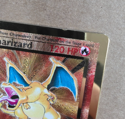 2021 Pokemon Celebrations Gold Metal Charizard Ultra Premium Promo Card 4/102 - Image 2