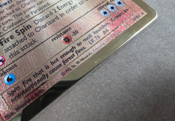 2021 Pokemon Celebrations Gold Metal Charizard Ultra Premium Promo Card 4/102 - Image 3