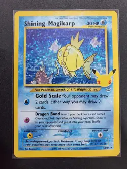 Shining Magikarp 66/64 Celebrations: Classic Collection Holo NM Pokemon TCG - Image 4