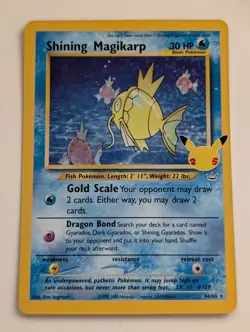 Shining Magikarp 66/64 Celebrations: Classic Collection Holo Pokemon TCG NM - Image 1