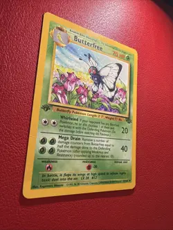 Pokemon - Jungle - Butterfree - 33/64- 1st Edition Uncommon - d ERROR - MP/HP - Image 2