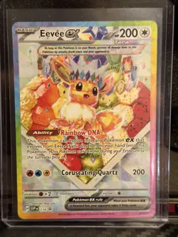 Pokemon TCG Prismatic Evolutions Eevee EX 174 Black Star Promo Card #174 - Image 1