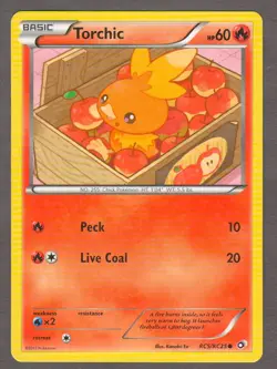 Torchic RC5/RC25 Legendary Treasures Radiant Collection Pokemon Card LP 2013 - Image 1