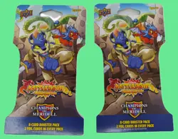 Lot of 2 - UDN - BATTLEDOME - 8 Card Booster Pack TCG Champions Of Meridell - Image 1