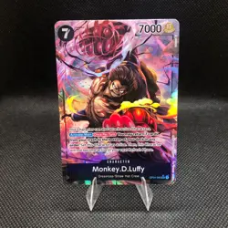 Monkey.D.Luffy OP04-090 Alternate Art Near Mint (NM) One Piece CCG - Image 1