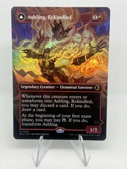 MTG Lorwyn Eclipsed Ashling, Rekindled 0290 Borderless FOIL NM - Image 1