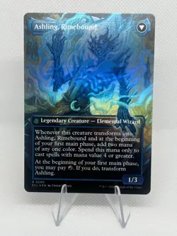 MTG Lorwyn Eclipsed Ashling, Rekindled 0290 Borderless FOIL NM - Image 2