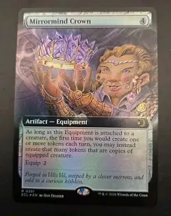 Mirrormind Crown (Extended Art) Lorwyn Eclipsed MTG Foil Near Mint - Image 1