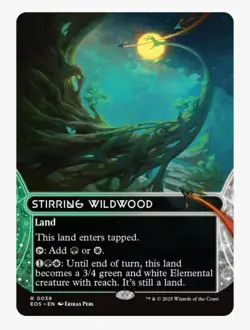 Stirring Wildwood | MTG EOS | EDH Commander Selesnya Creature Land | Rare | NEW - Image 1