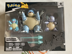 New Pokemon Select Squirtle Wartortle Blastoise Evolution Multi-Pack SEALED - Image 1